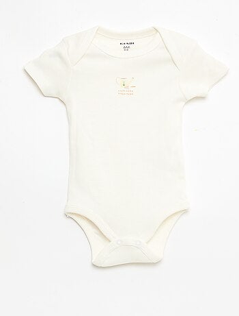 Lot de 5 bodies manches courtes en coton