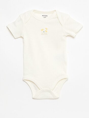 Lot de 5 bodies manches courtes en coton