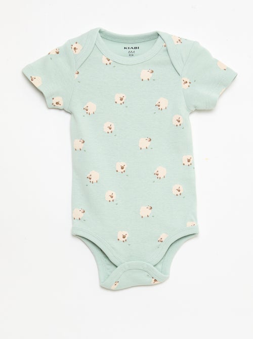 Lot de 5 bodies manches courtes en coton - Kiabi Lot de 5 bodies manches courtes en coton - Kiabi