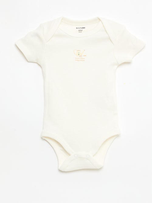 Lot de 5 bodies manches courtes en coton - Kiabi Lot de 5 bodies manches courtes en coton - Kiabi