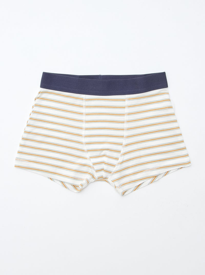 Lot de 5 boxers à motifs fantaisie Orange - Kiabi