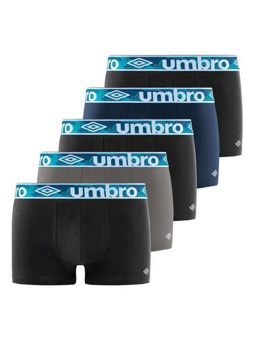 Lot de 5 boxers coton homme uni umbro - Kiabi Lot de 5 boxers coton homme uni umbro - Kiabi
