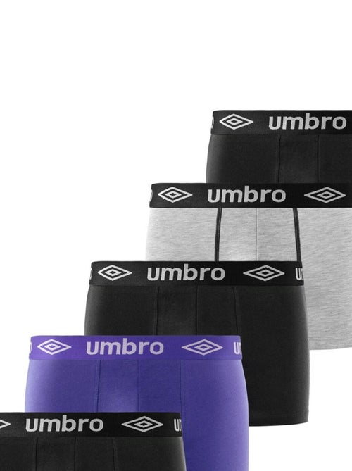 Lot de 5 boxers coton homme uni umbro - Kiabi Lot de 5 boxers coton homme uni umbro - Kiabi