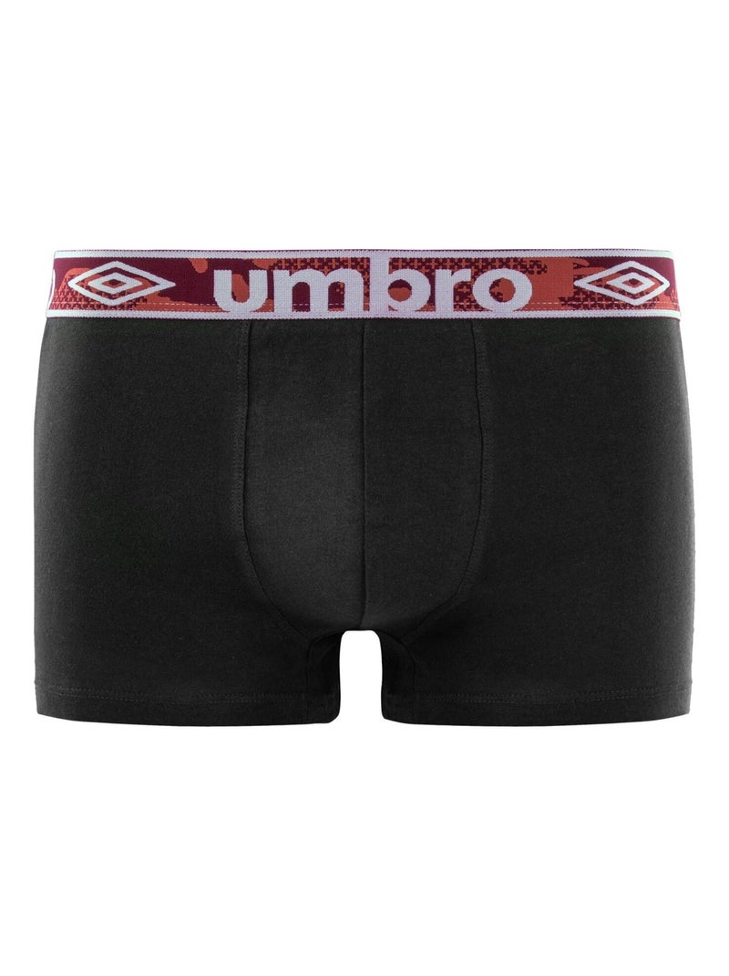 Lot de 5 boxers coton homme uni umbro Noir - Kiabi