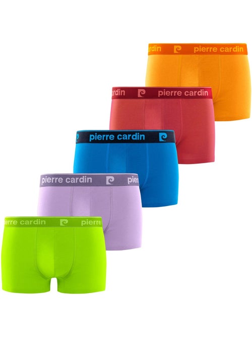 Lot de 5 boxers homme colors pierre cardin - Kiabi Lot de 5 boxers homme colors pierre cardin - Kiabi