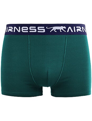 Lot de 5 boxers homme en coton ceinture colorée starter airness