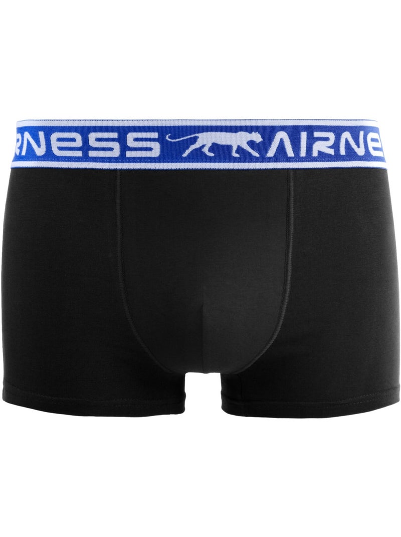 Lot de 5 boxers homme en coton ceinture colorée starter airness Noir - Kiabi