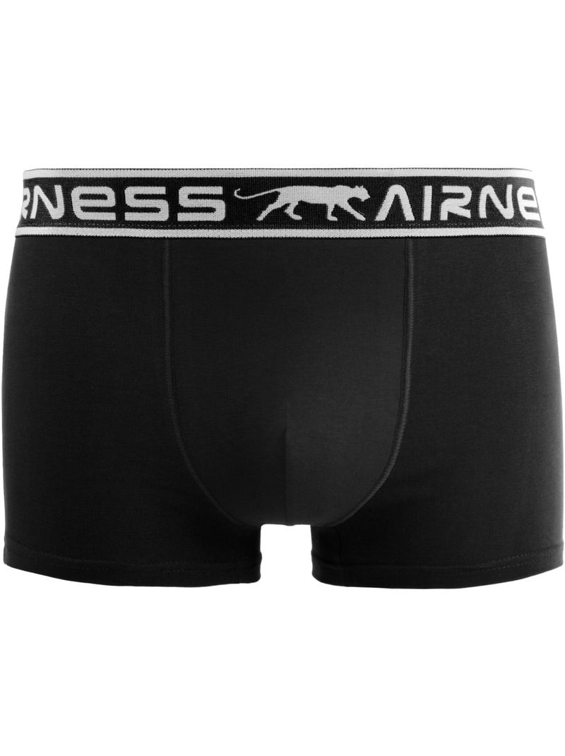 Lot de 5 boxers homme en coton ceinture colorée starter airness Noir - Kiabi