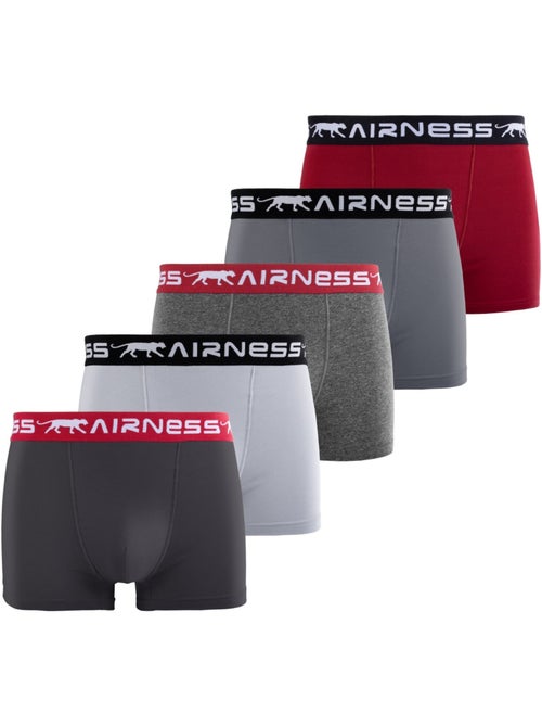 Lot de 5 boxers homme en coton ceinture colorée starter airness - Kiabi