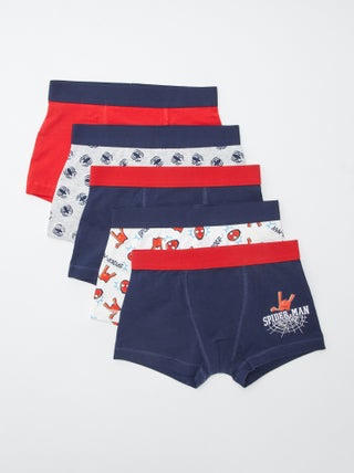 Lot de 5 boxers 'Spiderman'