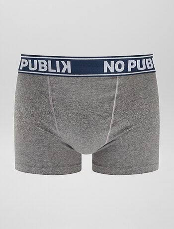 Lot de 5 boxers unis 'No Publik'