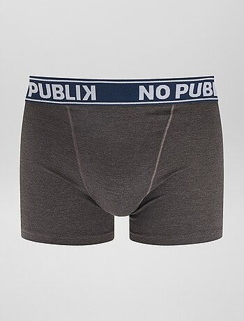 Lot de 5 boxers unis 'No Publik'