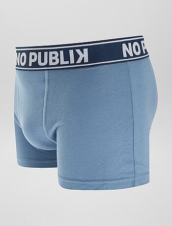 Lot de 5 boxers unis 'No Publik'