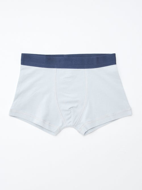 Lot de 5 boxers unis ou imprimés - Kiabi