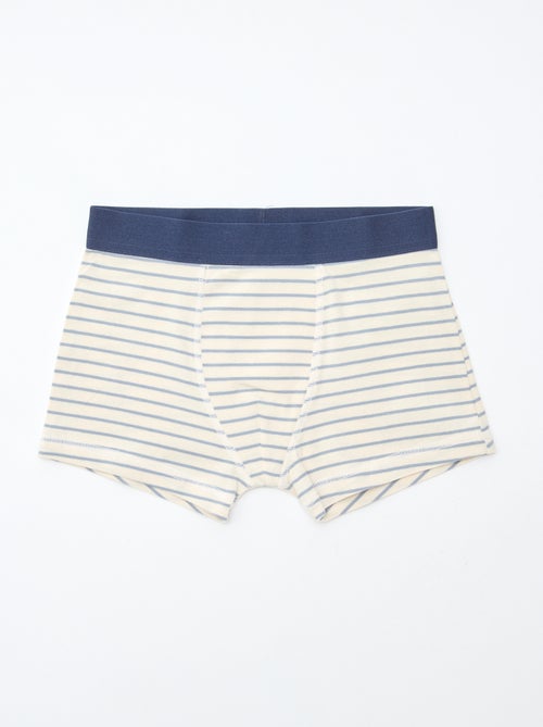 Lot de 5 boxers unis ou imprimés - Kiabi
