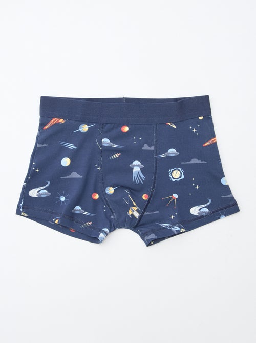 Lot de 5 boxers unis ou imprimés - Kiabi
