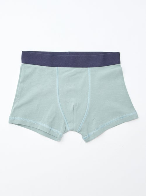Lot de 5 boxers unis ou imprimés - Kiabi