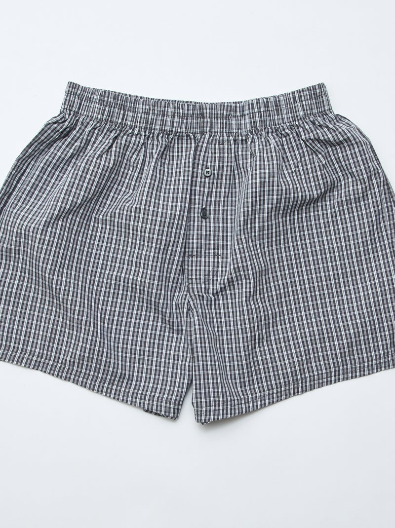 Lot de 5 caleçons en coton Gris - Kiabi