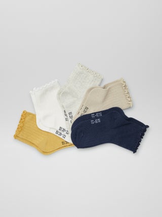 Lot de 5 chaussettes à volants