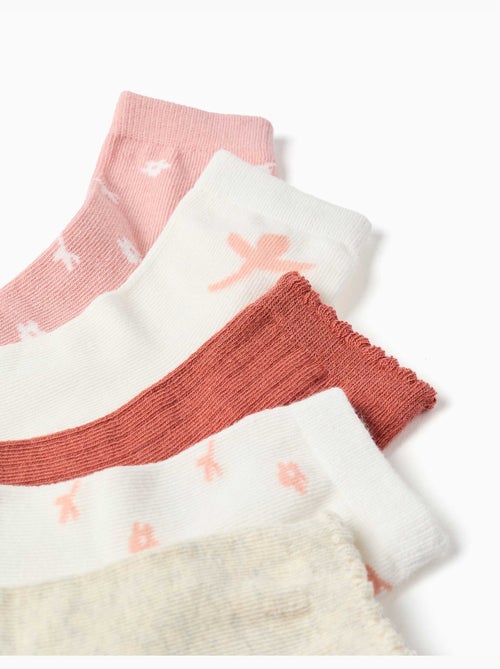Lot de 5 chaussettes avec motifs floraux - Kiabi