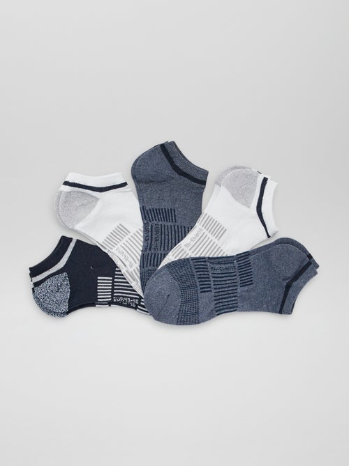 Lot de 5 chaussettes de sport invisibles - Kiabi