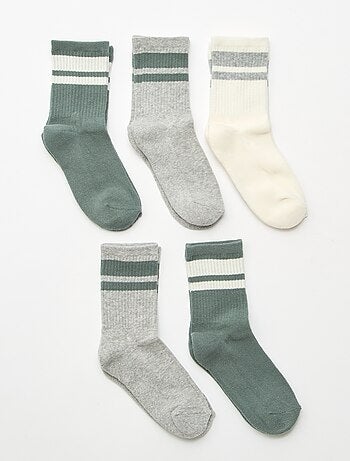 Lot de 5 chaussettes en coton