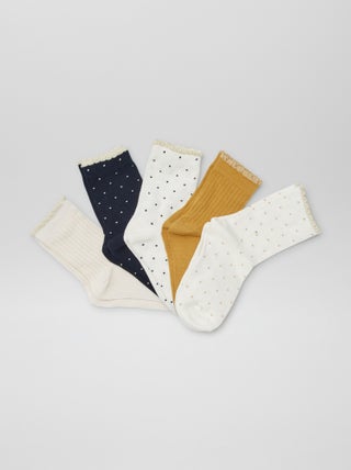 Lot de 5 chaussettes hautes