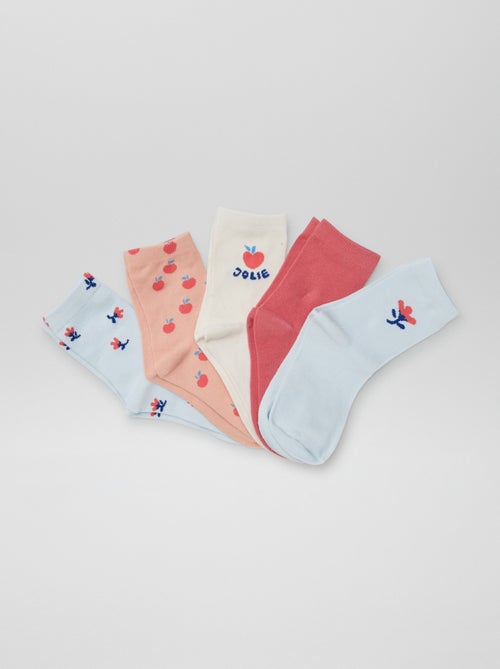 Lot de 5 chaussettes hautes - Kiabi