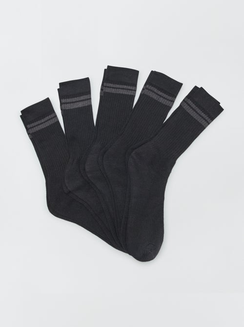 Lot de 5 chaussettes hautes - Kiabi