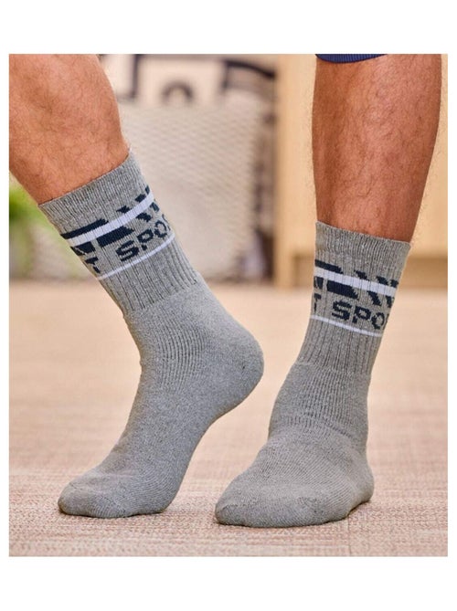 Lot de 5 Chaussettes Mi-Hautes Sport - ATLAS FOR MEN - Kiabi Lot de 5 Chaussettes Mi-Hautes Sport - ATLAS FOR MEN - Kiabi