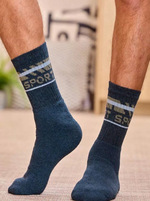 Lot de 5 Chaussettes Mi-Hautes Sport - ATLAS FOR MEN - Kiabi Lot de 5 Chaussettes Mi-Hautes Sport - ATLAS FOR MEN - Kiabi