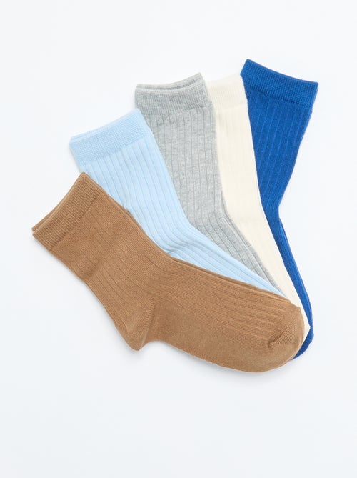 Lot de 5 chaussettes unies - Kiabi Lot de 5 chaussettes unies - Kiabi