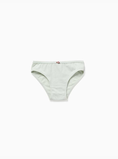 Lot de 5 culottes avec roses décoratives - Kiabi