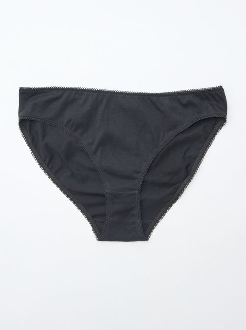 Lot de 5 culottes coton uni - Kiabi