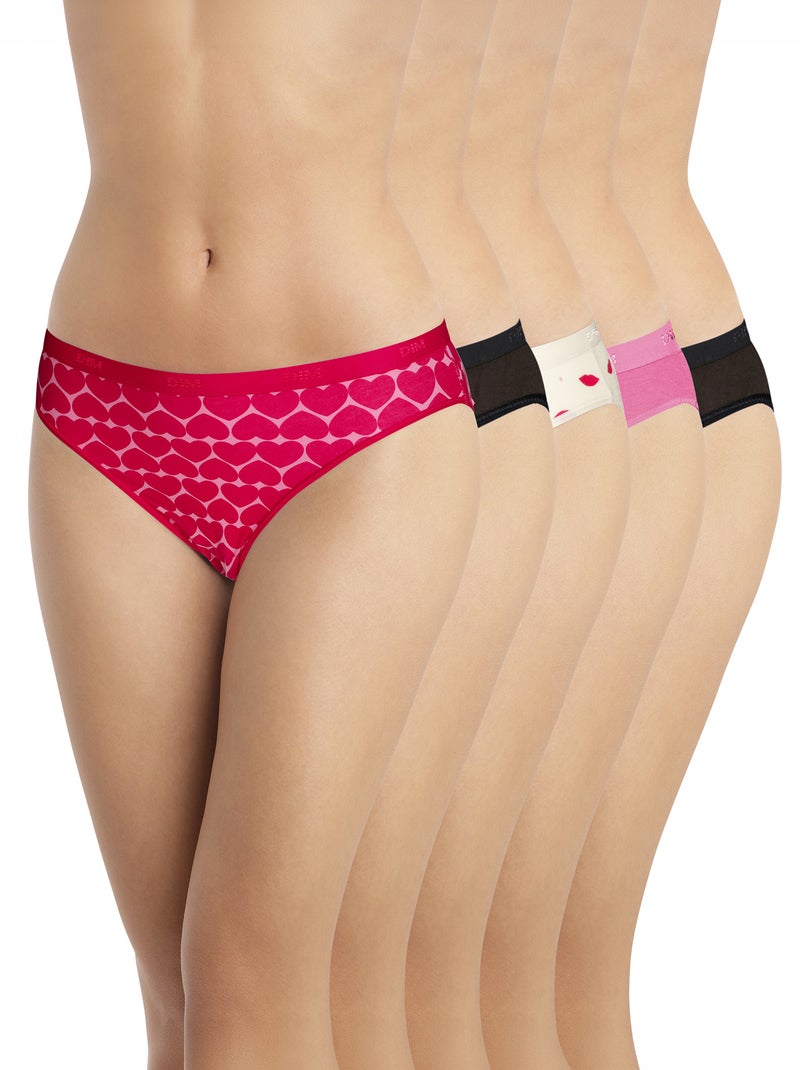 Lot de 5 culottes 'DIM' Rose - Kiabi
