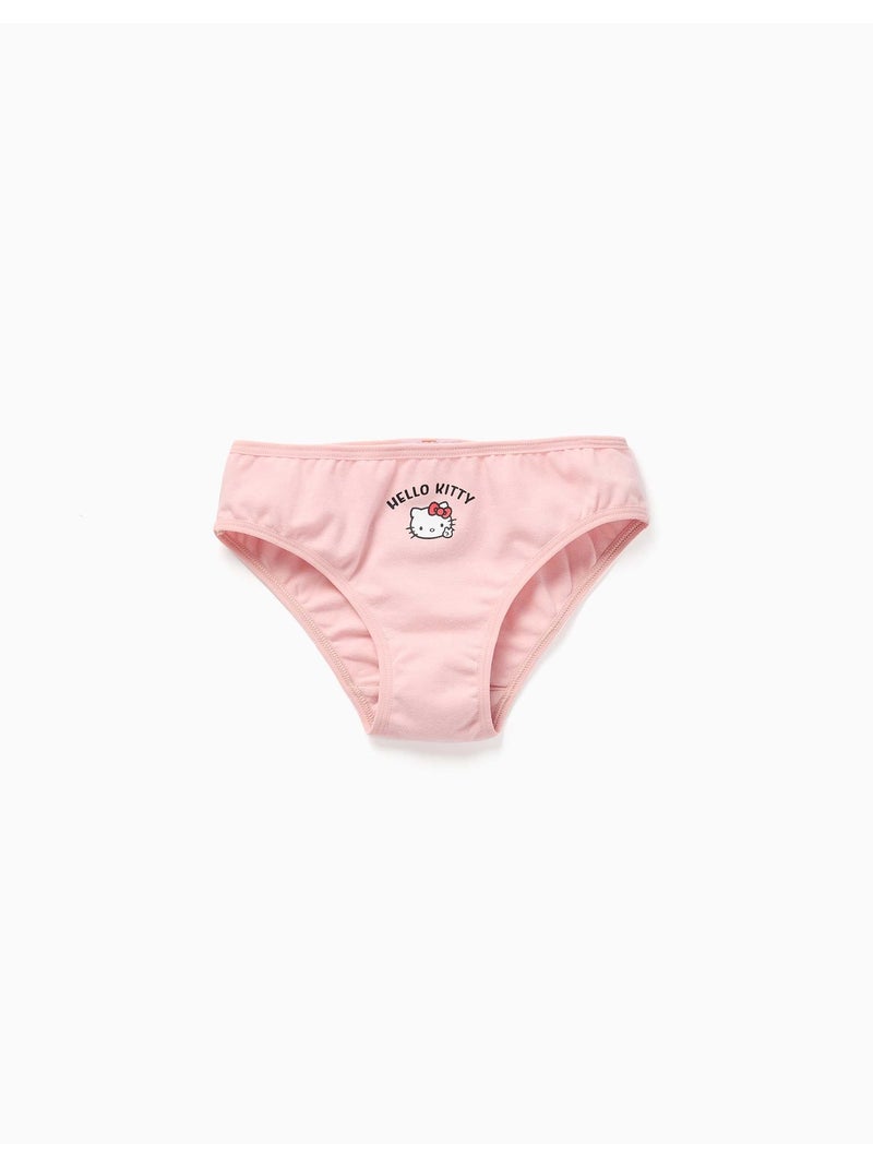 Lot de 5 culottes en coton avec imprimés hello kitty Rose/Blanc - Kiabi