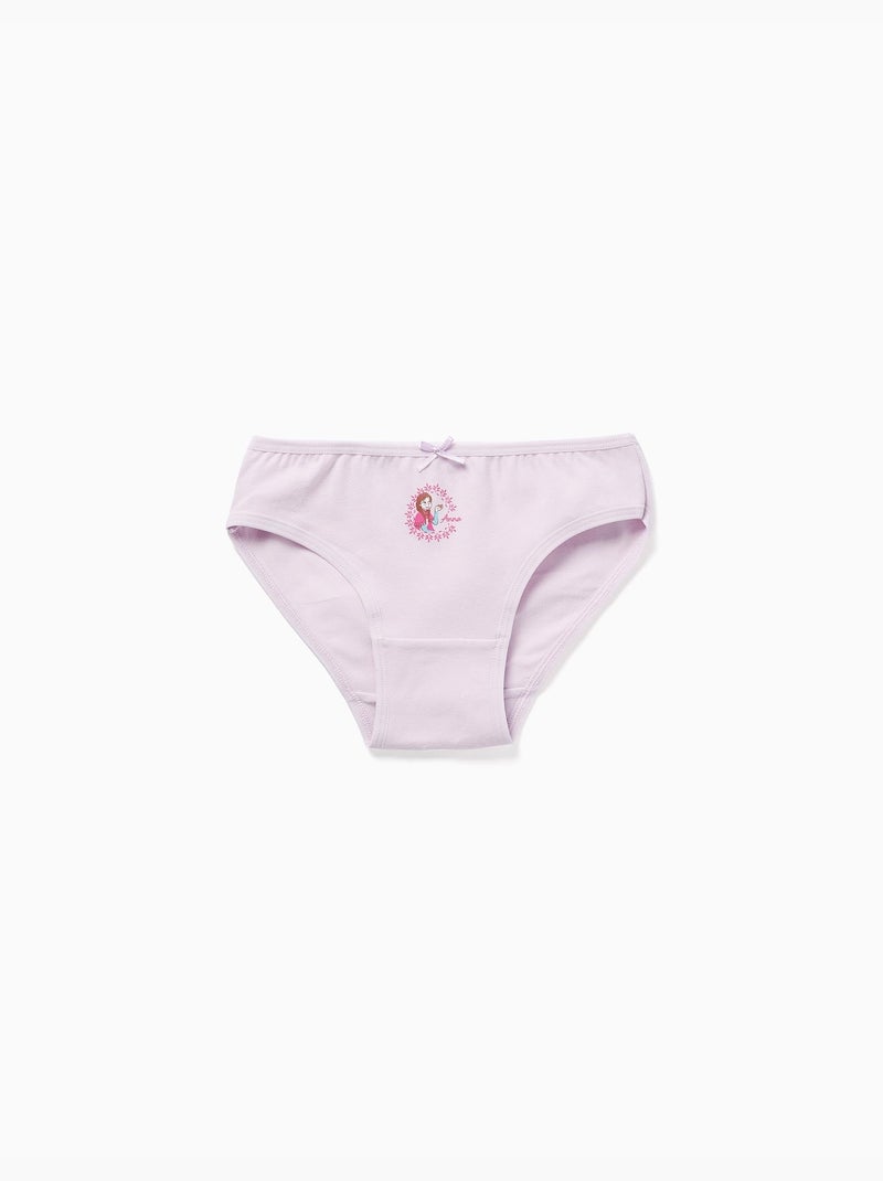Lot de 5 culottes en coton avec imprimés La Reine des Neiges Vert clair - Kiabi