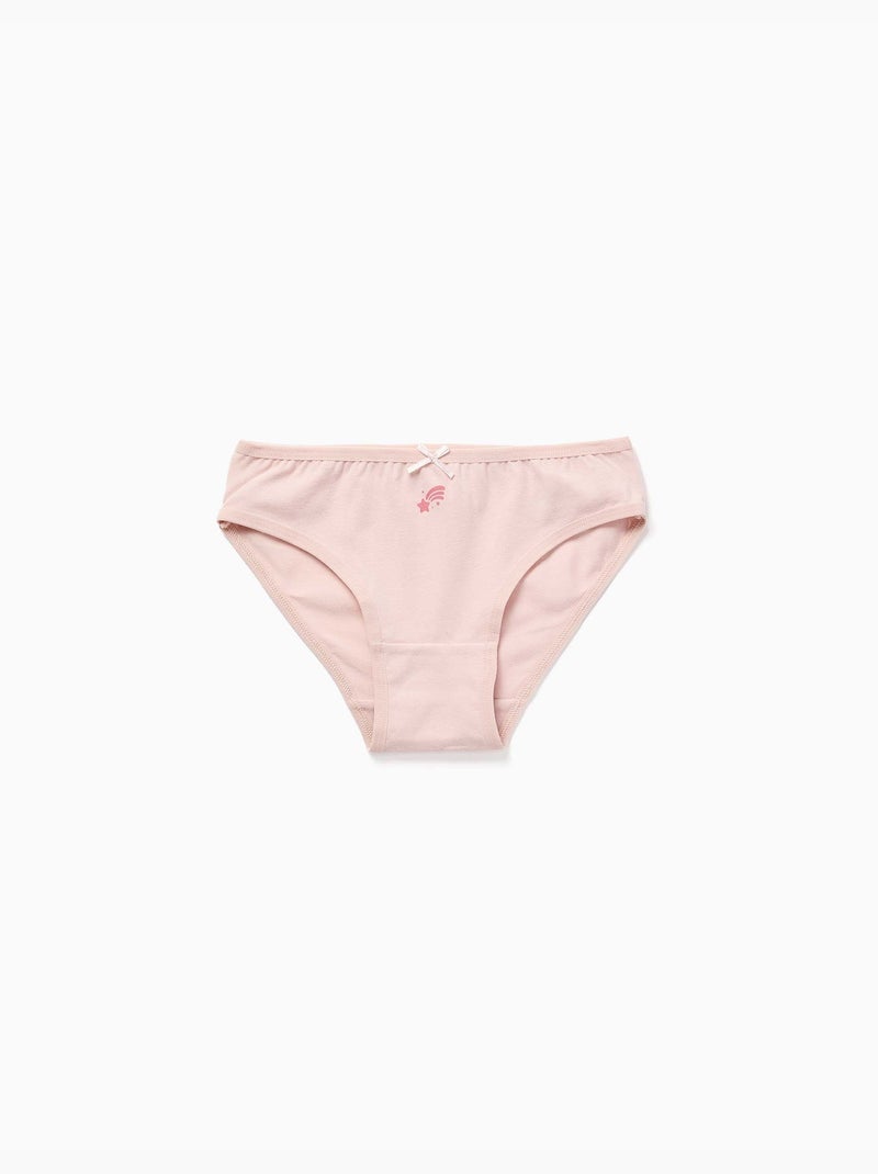 Lot de 5 culottes en coton avec imprimés licornes Multicolore - Kiabi
