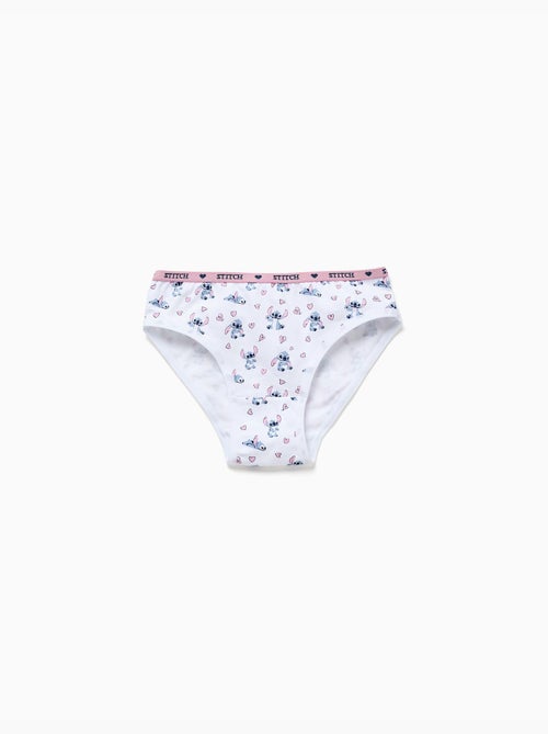 Lot de 5 culottes en coton avec imprimés Stitch - Kiabi