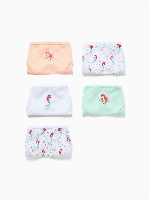 Lot de 5 culottes en coton avec la Petite Sirène - Kiabi