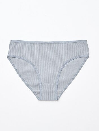 Lot de 5 culottes en maille côtelée