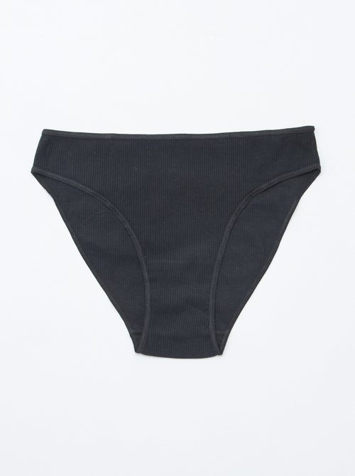 Lot de 5 culottes en maille côtelée - Kiabi