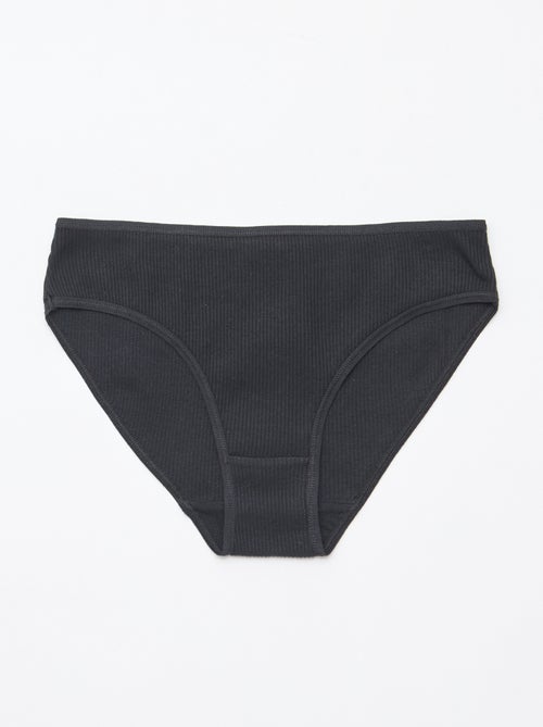 Lot de 5 culottes en maille côtelée - Kiabi