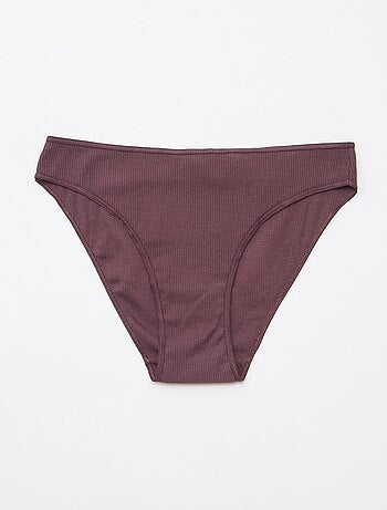 Lot de 5 culottes en maille côtelée