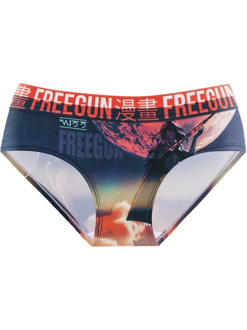 Lot de 5 culottes fille fantasy freegun - Kiabi