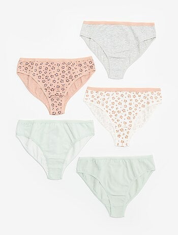 Lot de 5 culottes imprimées