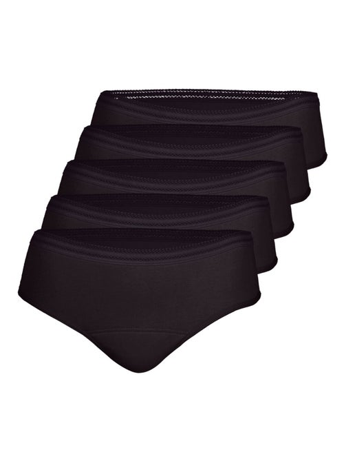 Lot de 5 culottes menstruelles femme athena - Kiabi