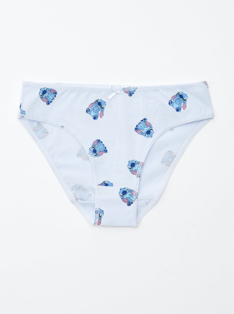 Lot de 5 culottes 'Stitch' Bleu - Kiabi