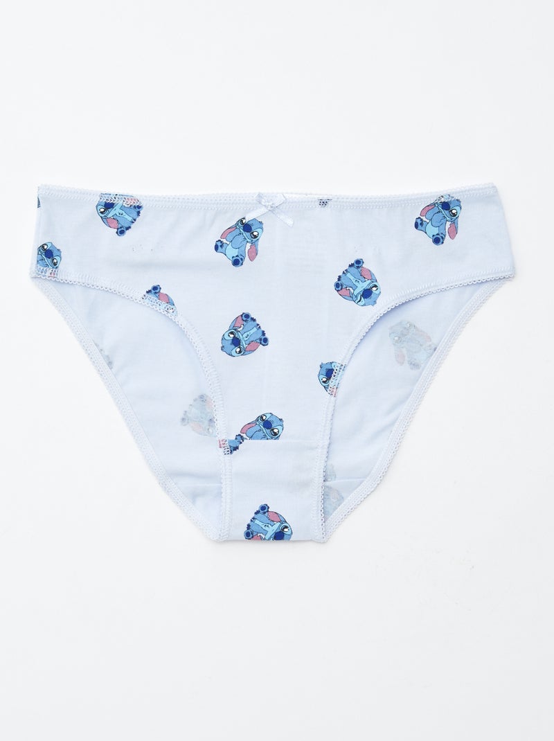 Lot de 5 culottes 'Stitch' Bleu - Kiabi