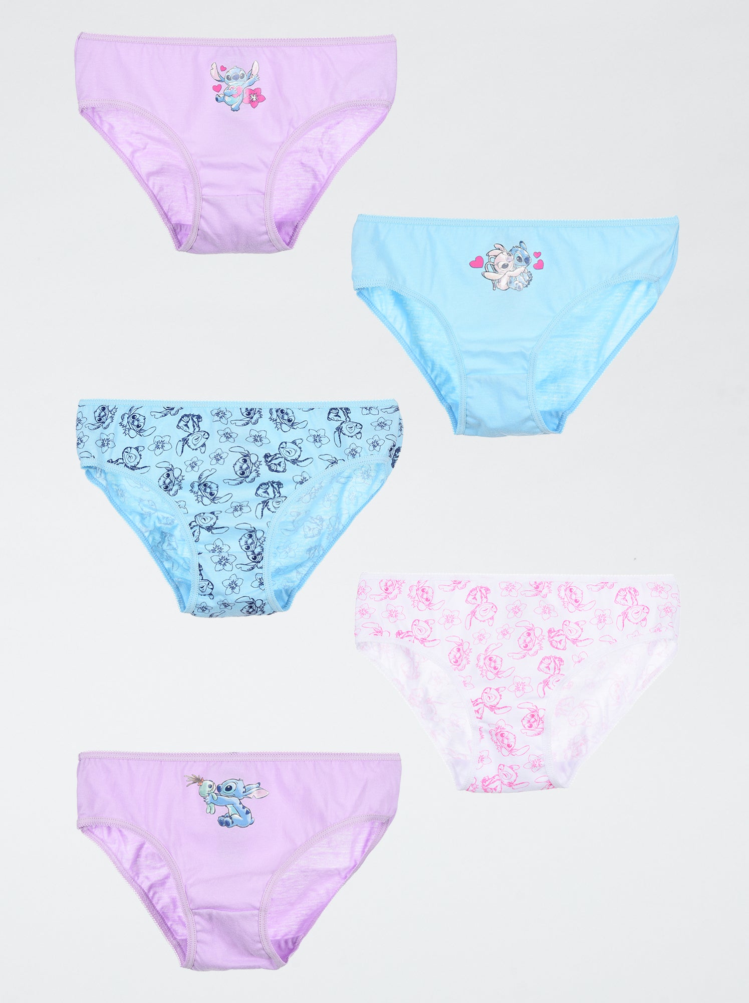 Culottes Fille 100% Coton Squishmallow By Next - Lot De 5 - Confortables, Lavage Machine - Taille Selon Guide - 5